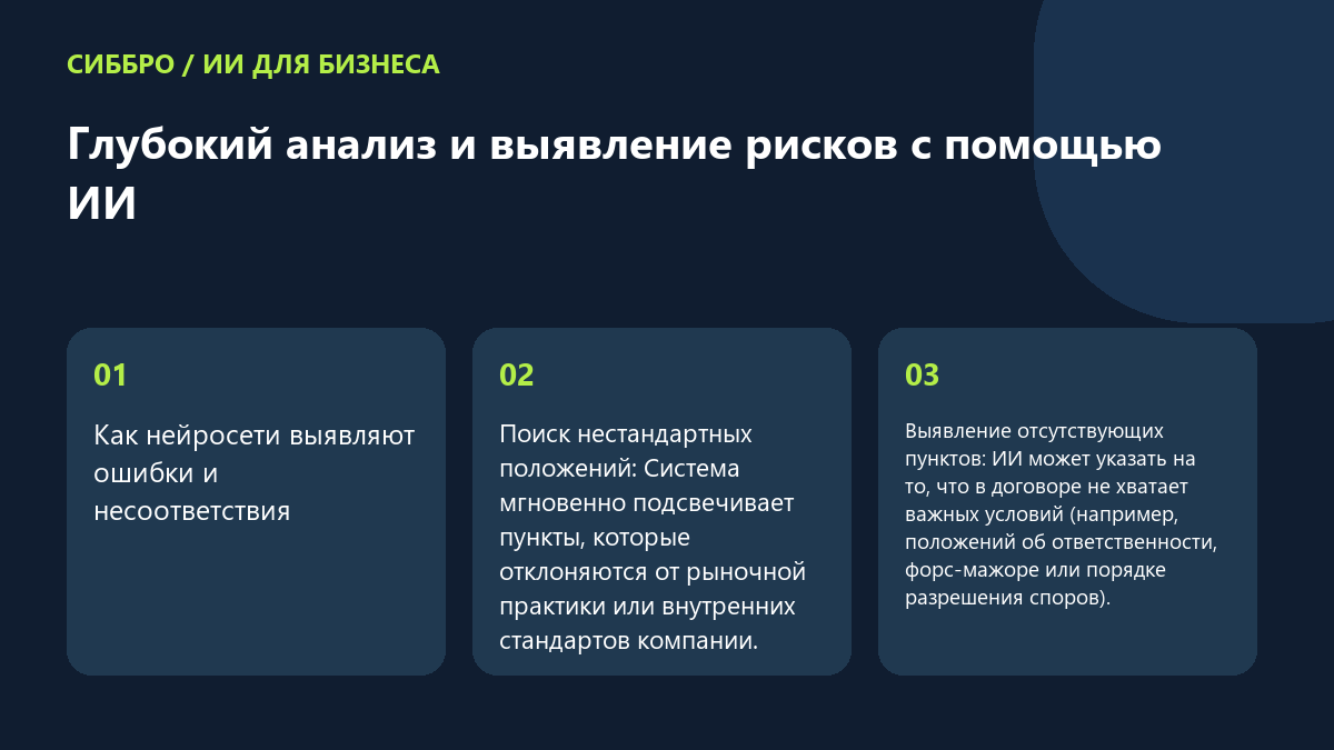 Глубокий анализ и выявление рисков с помощью ИИ